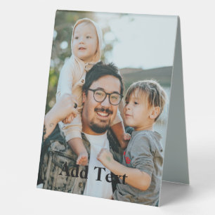 Custom Photo and Text Table Tent