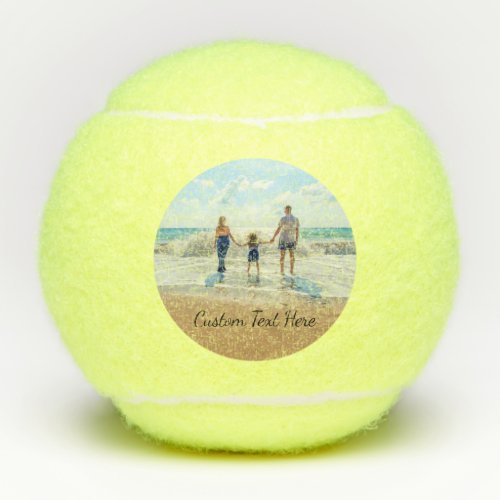 Custom Photo and Text Tennis Balls Your Own Design