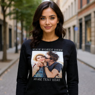 Custom Photo and Text Tri-Blend Shirt