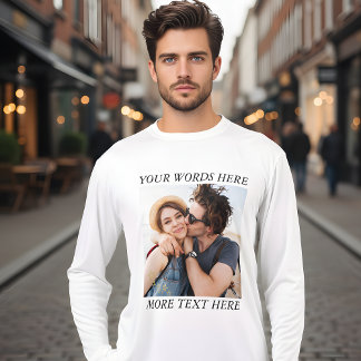 Custom Photo and Text Tri-Blend Shirt