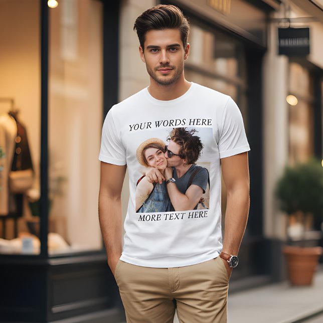 Custom Photo and Text Tri-Blend Shirt (Creator Uploaded)