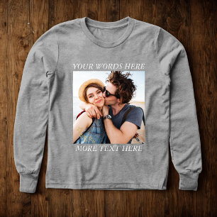 Custom Photo and Text Tri-Blend Shirts