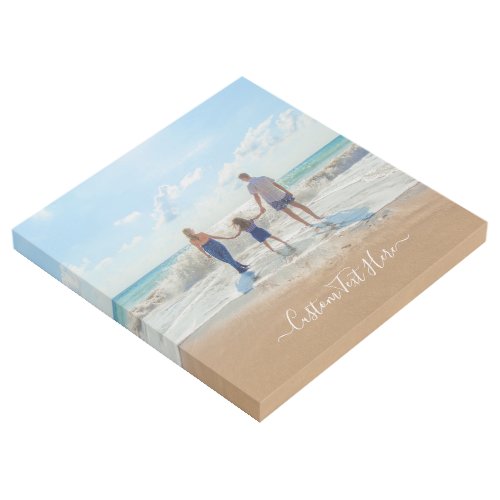 Custom Photo and Text _ Unique Your Own Design _   Gallery Wrap