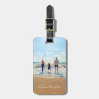 Custom Photo and Text - Unique Your Own Design -   Luggage Tag