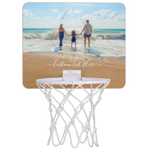Custom Photo and Text _ Unique Your Own Design _   Mini Basketball Hoop