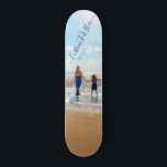 Custom Photo and Text - Unique Your Own Design Skateboard<br><div class="desc">Custom Photo and Text - Unique Your Own Design -  Personalized Family / Friends or Personal Gift - Add Your Text and Photo - Resize and move elements with customization tool !</div>