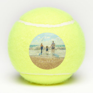 Custom Photo and Text - Unique Your Own Design -   Tennis Balls