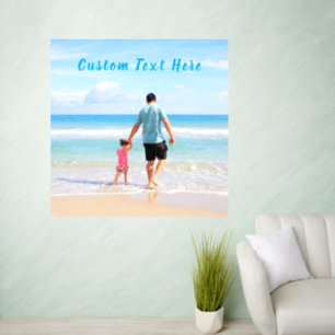 Custom Photo and Text Wall Decal with DAD