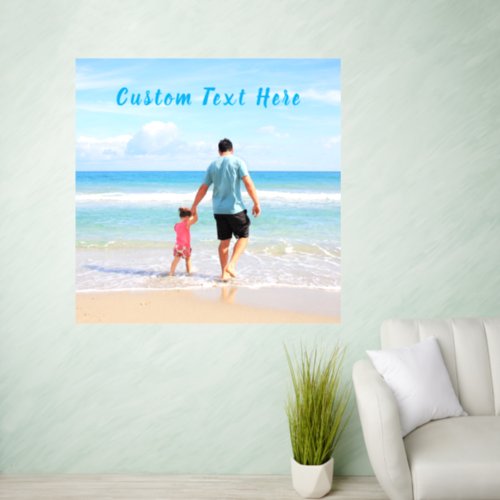 Custom Photo and Text Wall Decal with DAD
