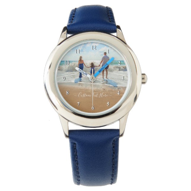 Custom Photo and Text Watch Your Own Design  (Front)