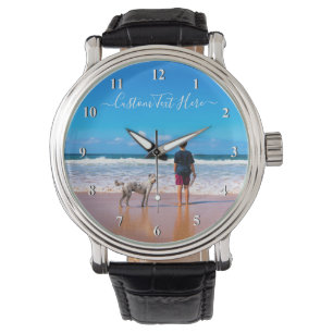 Custom Photo and Text Watch Your Own Design