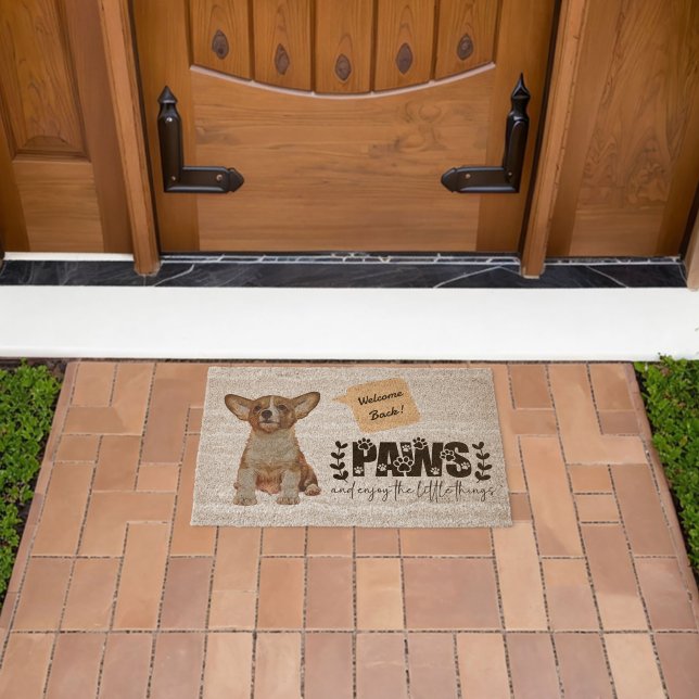 Custom Photo and Text Welcome Fiber Doormat (Insitu (Outdoor))