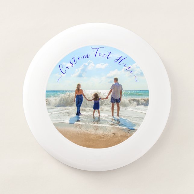 Custom Photo and Text Wham-O Frisbee (Front)