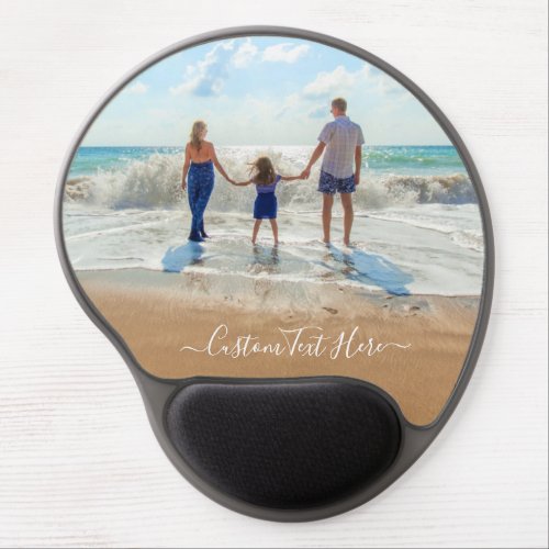 Custom Photo and Text _ With Family _ Your Design Gel Mouse Pad