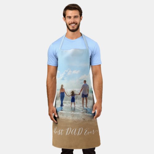 Custom Photo and Text Your Design _ Best DAD Ever Apron