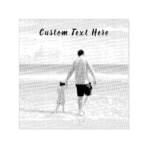 Custom Photo and Text _ Your Own Design _ Best DAD Self_inking Stamp