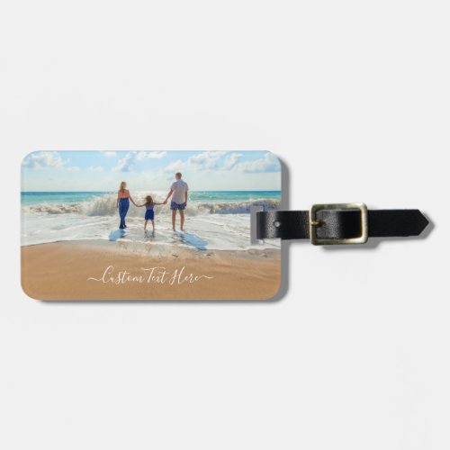 Custom Photo and Text Your Own Design Best Family Luggage Tag