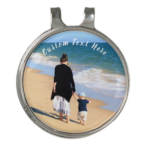 Custom Photo and Text _ Your Own Design _ Best MOM Golf Hat Clip
