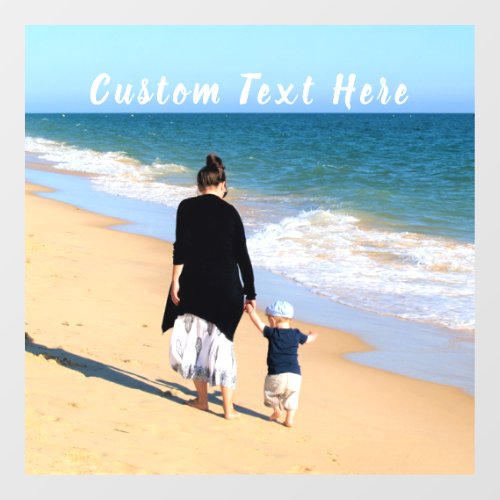 Custom Photo and Text _ Your Own Design _ Best Mom Window Cling