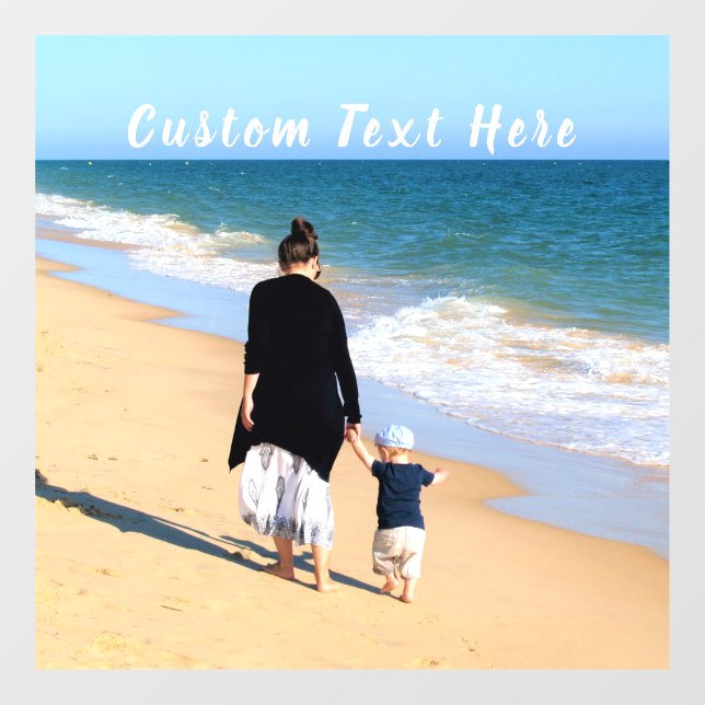 Custom Photo and Text - Your Own Design - Best Mom Window Cling (Sheet)