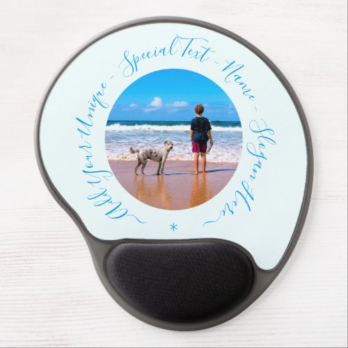 Custom Photo and Text _ Your Own Design _ Best Pet Gel Mouse Pad