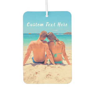Custom Photo and Text Your Own Design - Couple Air Freshener