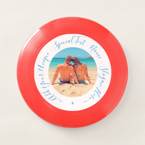 Custom Photo and Text _ Your Own Design _ Couple Wham_O Frisbee