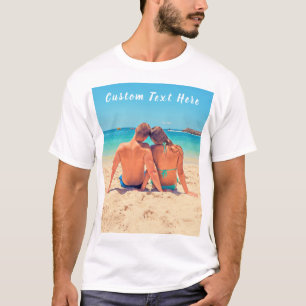 Custom Photo and Text - Your Own Design  Customize T-Shirt