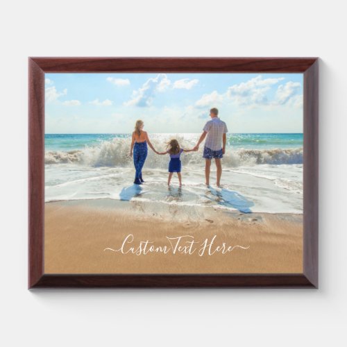 Custom Photo and Text _ Your Own Design _ Family Award Plaque