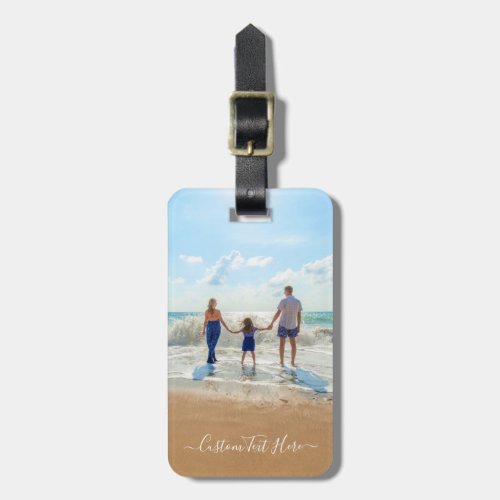 Custom Photo and Text _ Your Own Design _ Family Luggage Tag