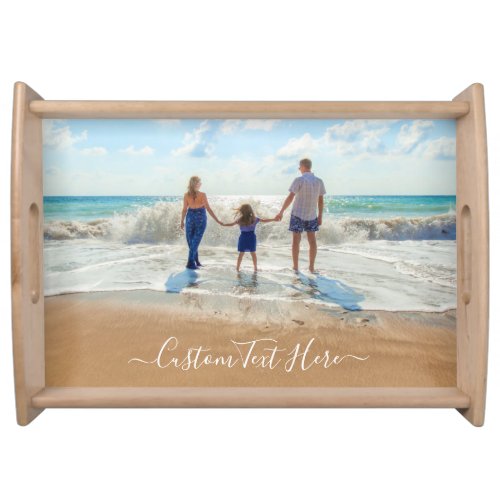 Custom Photo and Text _ Your Own Design _ Family Serving Tray