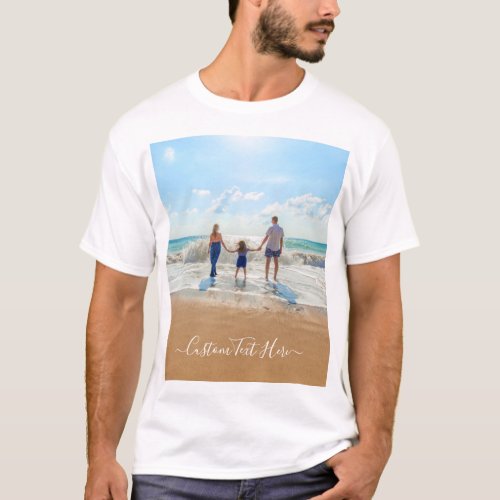 Custom Photo and Text _ Your Own Design _ family T_Shirt