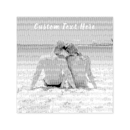 Custom Photo and Text _ Your Own Design _ Love Self_inking Stamp