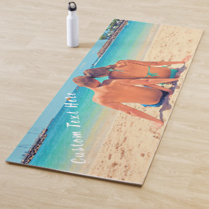 Custom Photo and Text - Your Own Design - Love  Yoga Mat