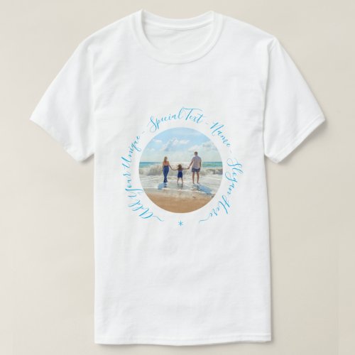 Custom Photo and Text _ Your Own Design _ Modern T_Shirt