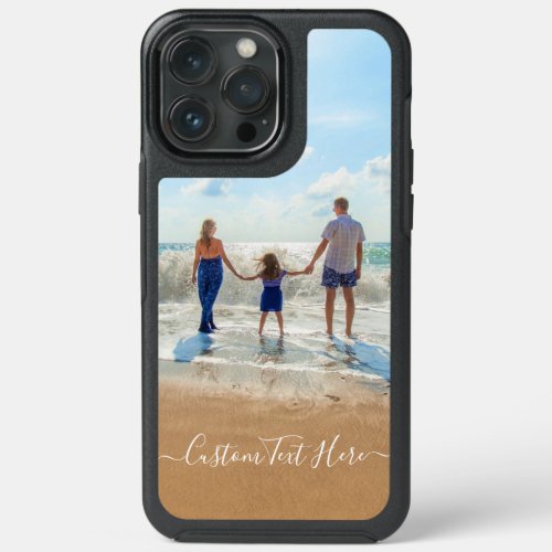 Custom Photo and Text _ Your Own Design  My Family iPhone 13 Pro Max Case