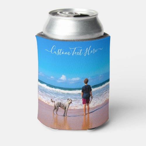 Custom Photo and Text _ Your Own Design _ My Pet   Can Cooler