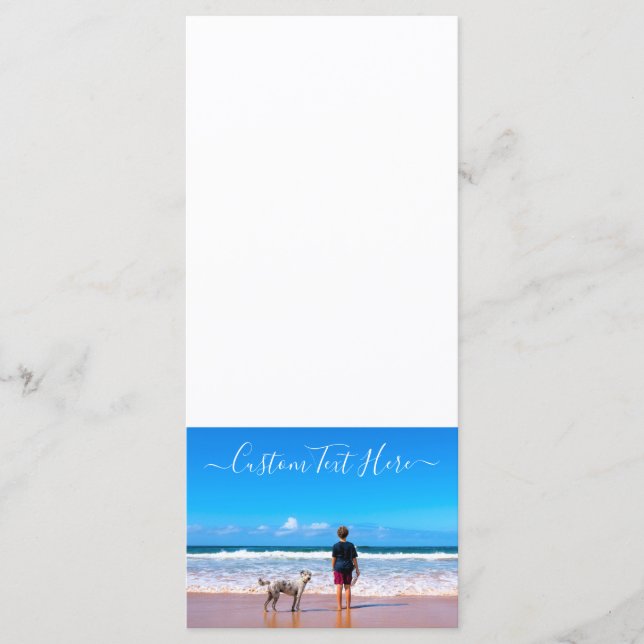 Custom Photo and Text - Your Own Design - My Pet   Menu (Front)