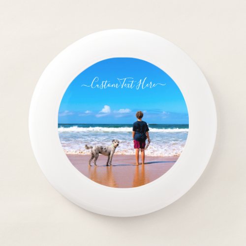 Custom Photo and Text _ Your Own Design _ My Pet   Wham_O Frisbee
