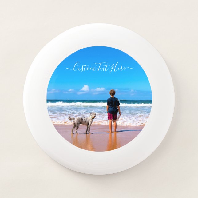Custom Photo and Text - Your Own Design - My Pet   Wham-O Frisbee (Front)