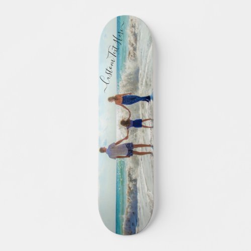 Custom Photo and Text Your Own Design Personalized Skateboard