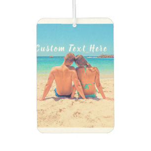 Custom Photo and Text Your Own Design - Romantic Air Freshener