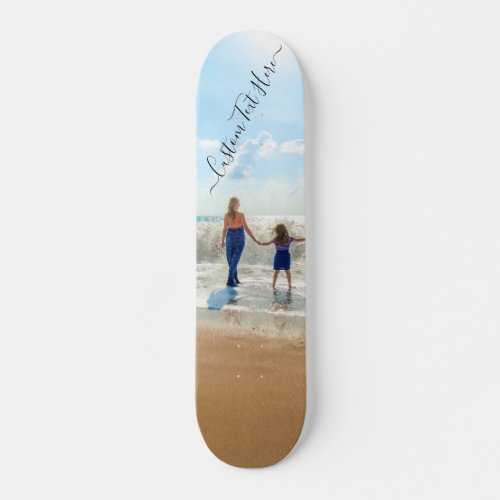 Custom Photo and Text Your Own Design Skateboard