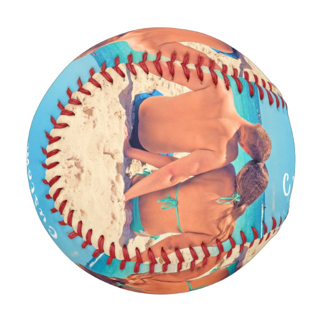 Custom Photo and Text - Your Own Design - Special  Baseball (Front Left)