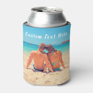 Custom Photo and Text - Your Own Design - Special  Can Cooler