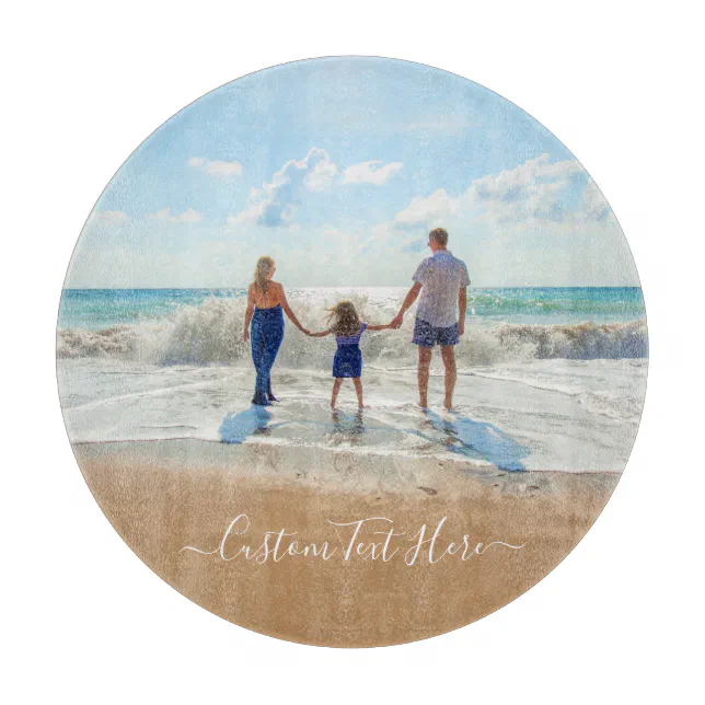 Custom Photo and Text - Your Own Design - Special  Cutting Board