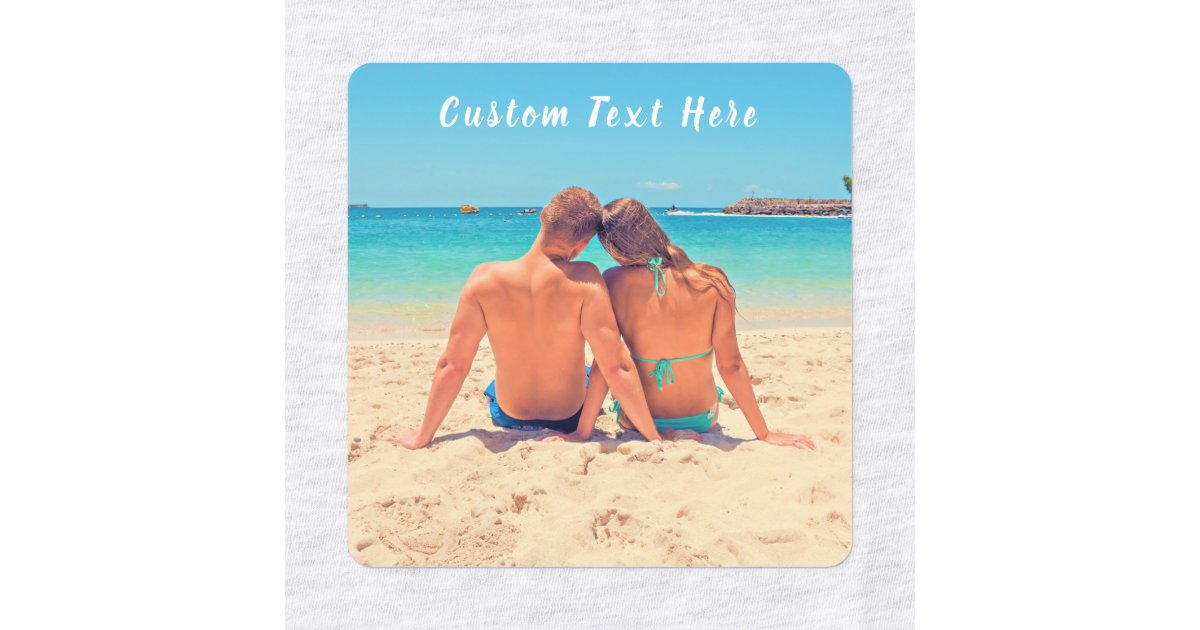 Custom Photo and Text - Your Own Design - Special Labels | Zazzle
