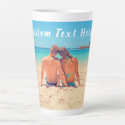 Custom Photo and Text _ Your Own Design _ Special  Latte Mug