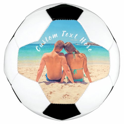 Custom Photo and Text _ Your Own Design _ Special  Soccer Ball