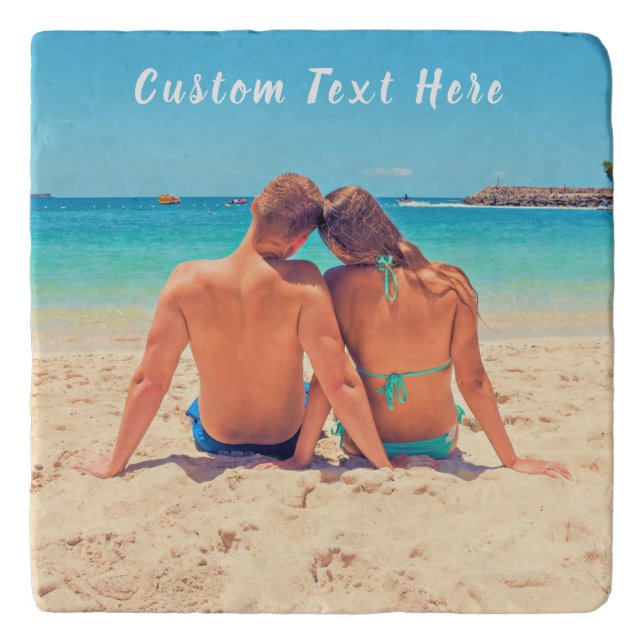 Custom Photo and Text - Your Own Design - Special  Trivet (Front)